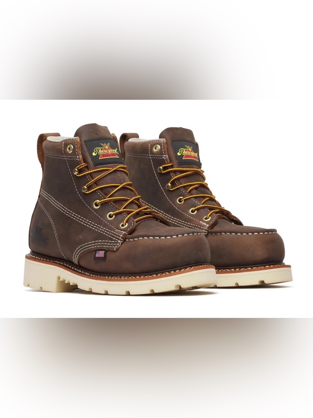Thorogood American Heritage Crazy Horse Steel Toe Moc 6” Size 8 NWT READ